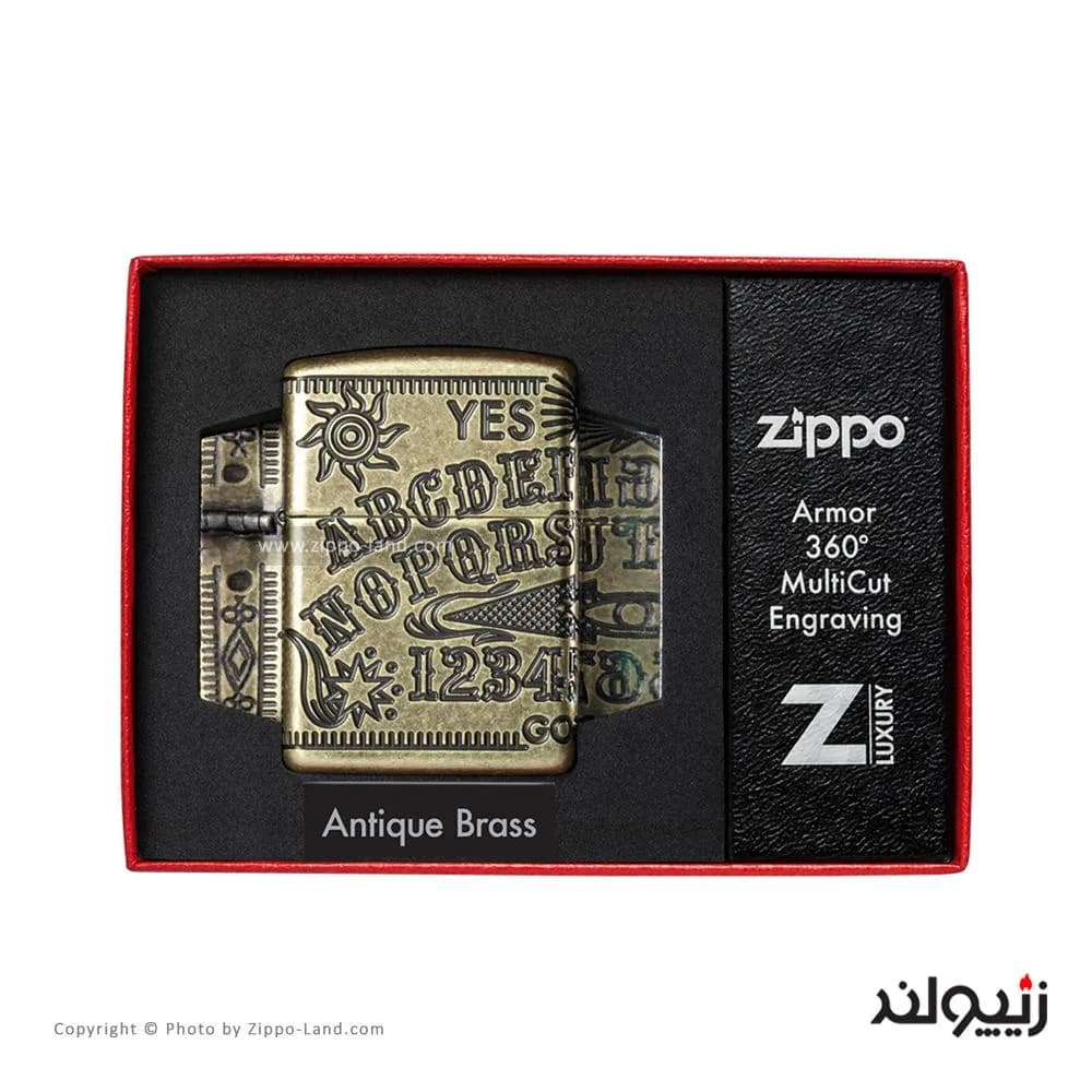 فندک زیپو مدل Ouija Board Design کد 49001 — تصویر ۵