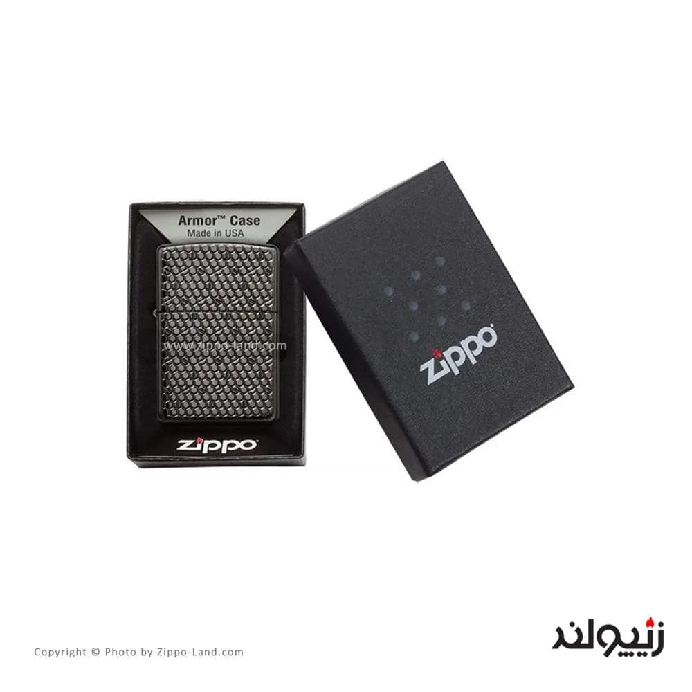 فندک زیپو مدل Hexagon Design کد 49021 — تصویر ۴