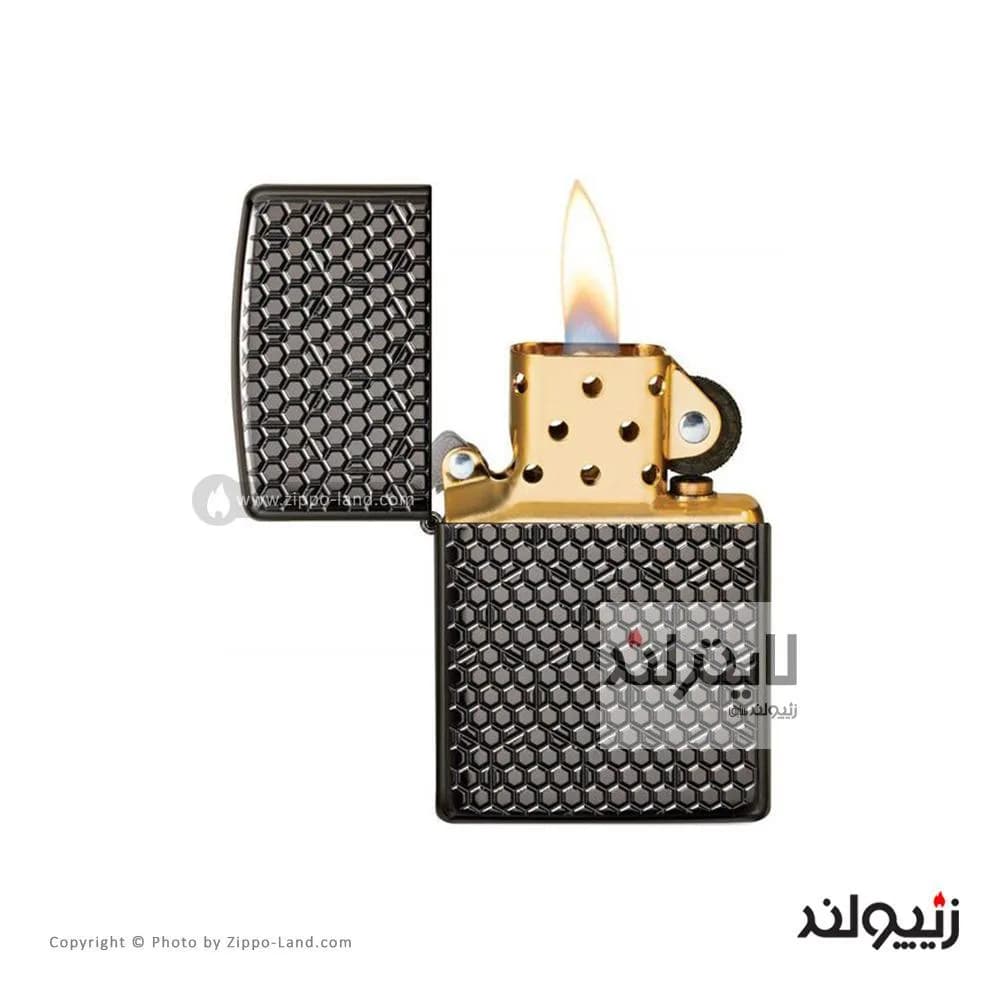 فندک زیپو مدل Hexagon Design کد 49021 — تصویر ۲