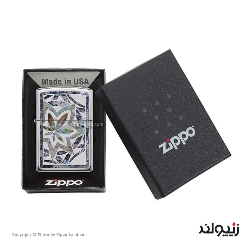 فندک زیپو مدل Fusion Leaf کد 29727 — تصویر ۴