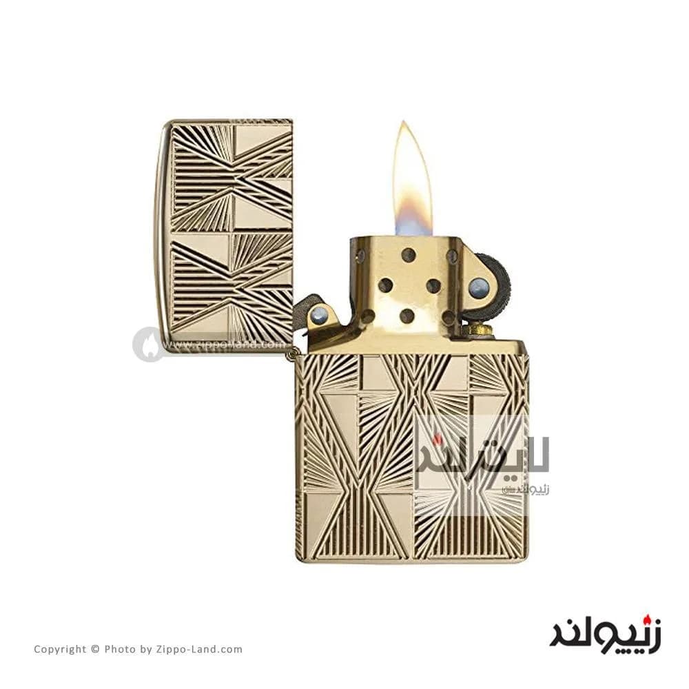 فندک زیپو مدل Luxury Diamond Design کد 29671 — تصویر ۲