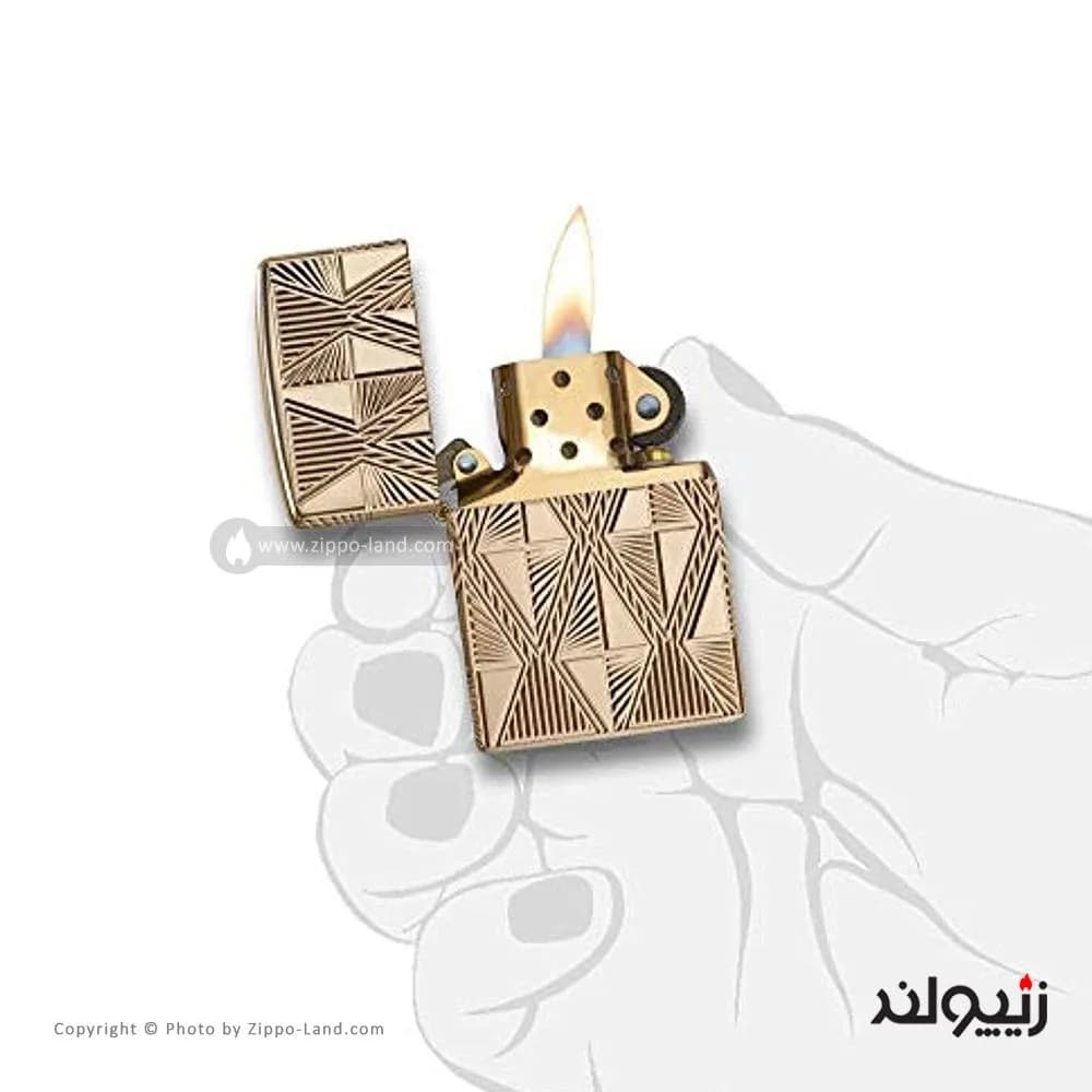 فندک زیپو مدل Luxury Diamond Design کد 29671 — تصویر ۳