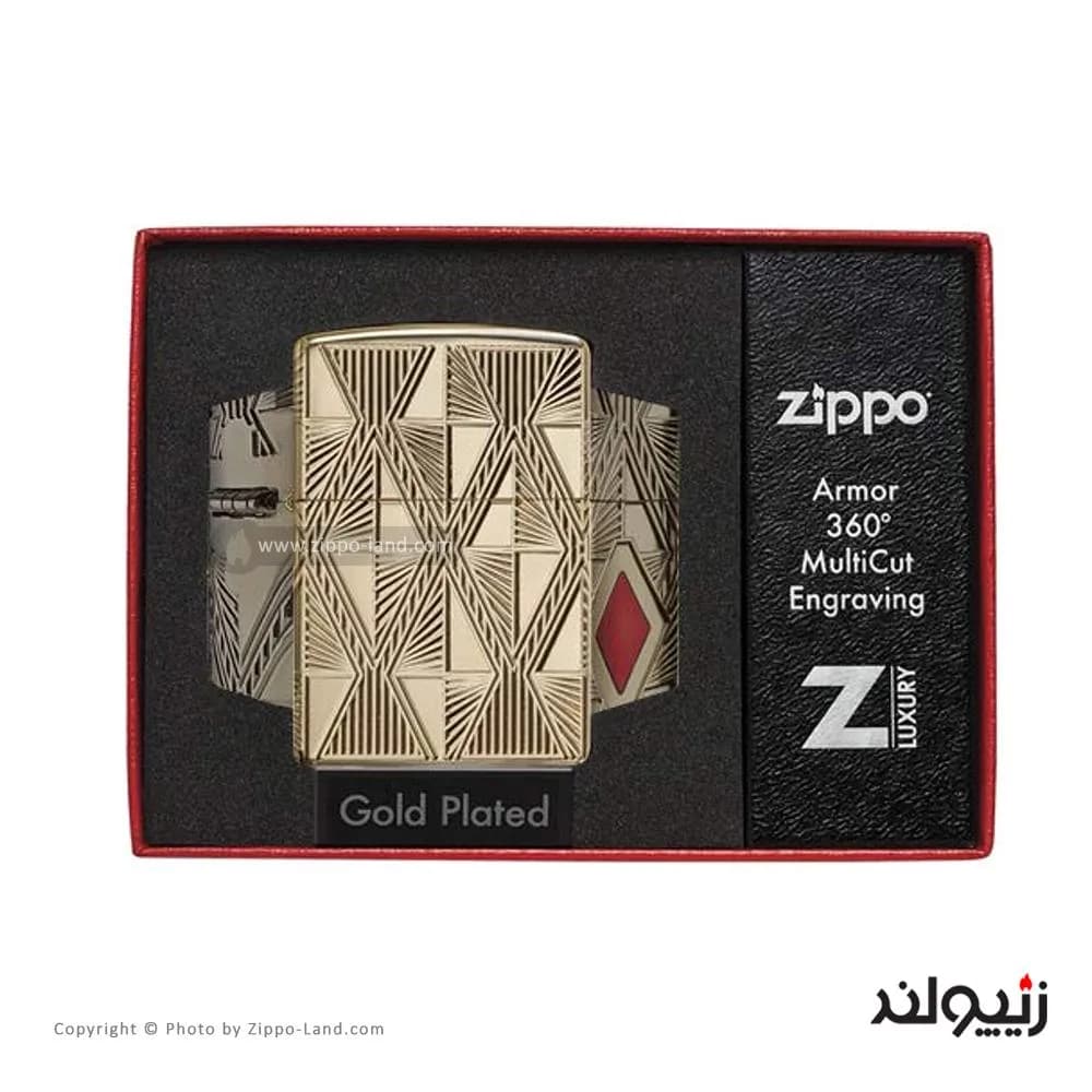 فندک زیپو مدل Luxury Diamond Design کد 29671 — تصویر ۴