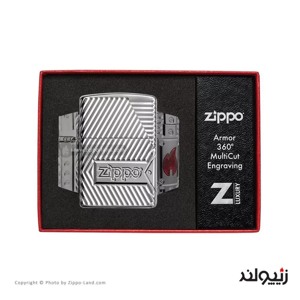 فندک زیپو مدل Armor Bolts Design کد 29672 — تصویر ۴