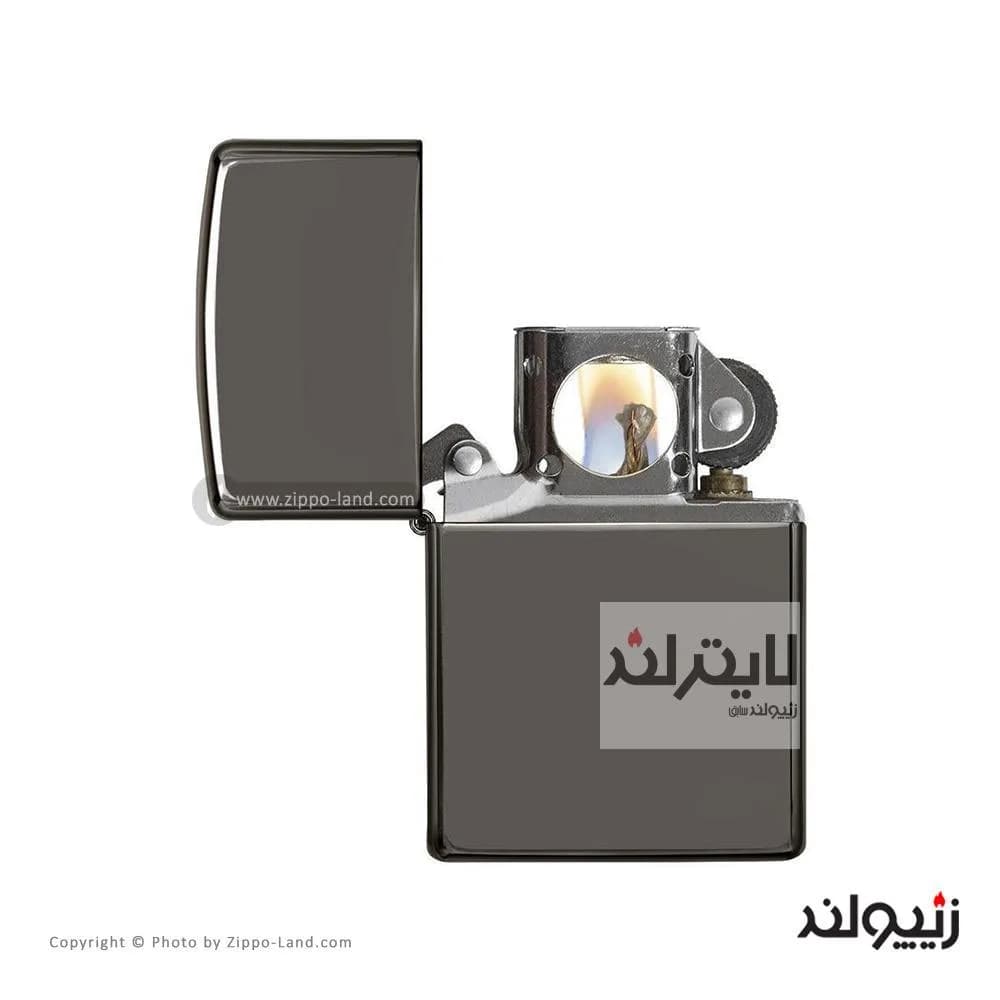 فندک زیپو مدل Black Ice Lighter And Pipe Insert کد 29789 — تصویر ۲