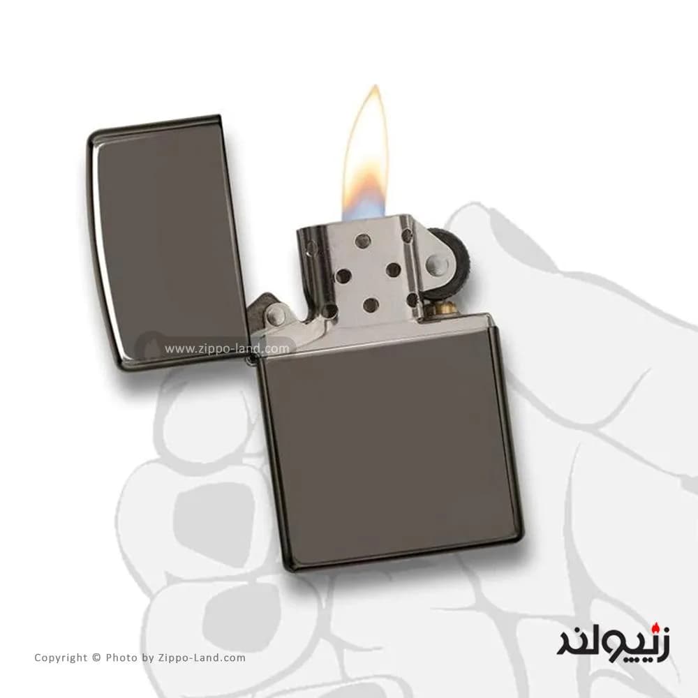 فندک زیپو مدل Black Ice Lighter And Pipe Insert کد 29789 — تصویر ۴