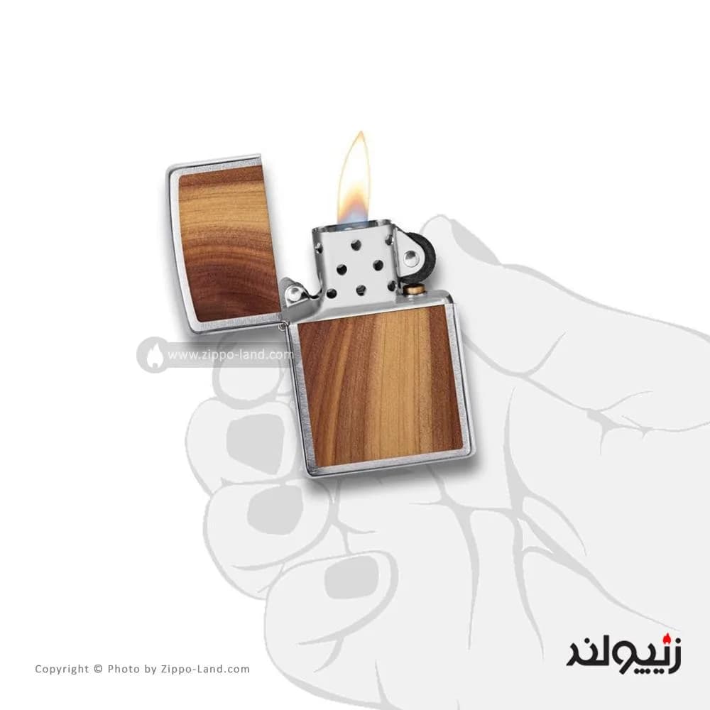 فندک زیپو مدل Woodchuck USA Cedar کد 29900 — تصویر ۳