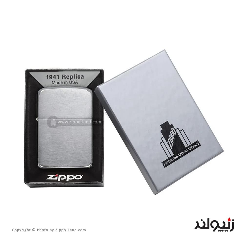 فندک زیپو مدل Brushed Chrome 1941 Replica کد 1941 — تصویر ۴