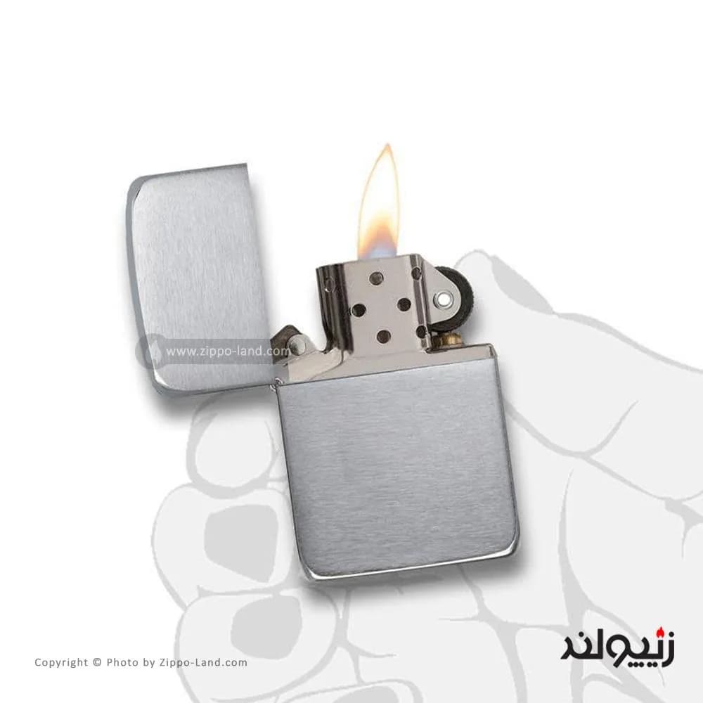 فندک زیپو مدل Brushed Chrome 1941 Replica کد 1941 — تصویر ۳