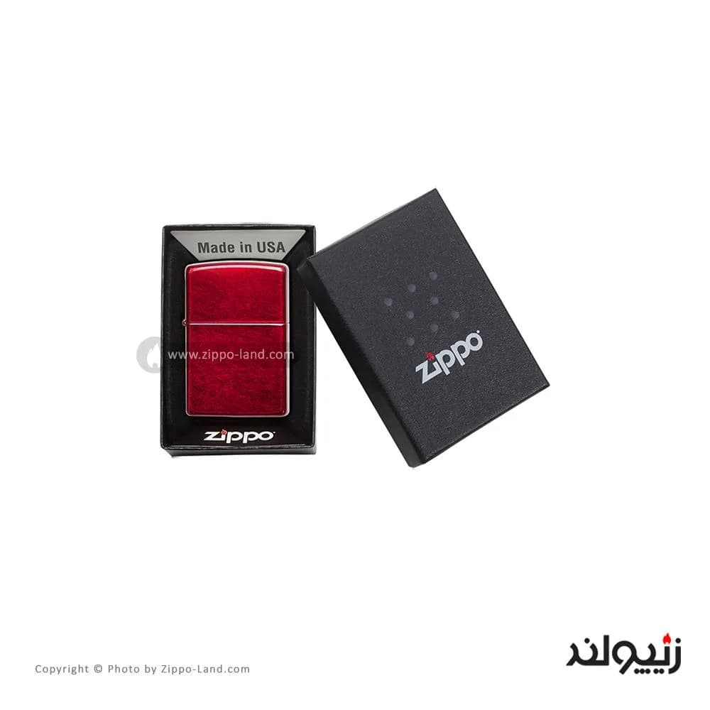 فندک زیپو مدل Classic Candy Apple Red کد 21063 — تصویر ۴
