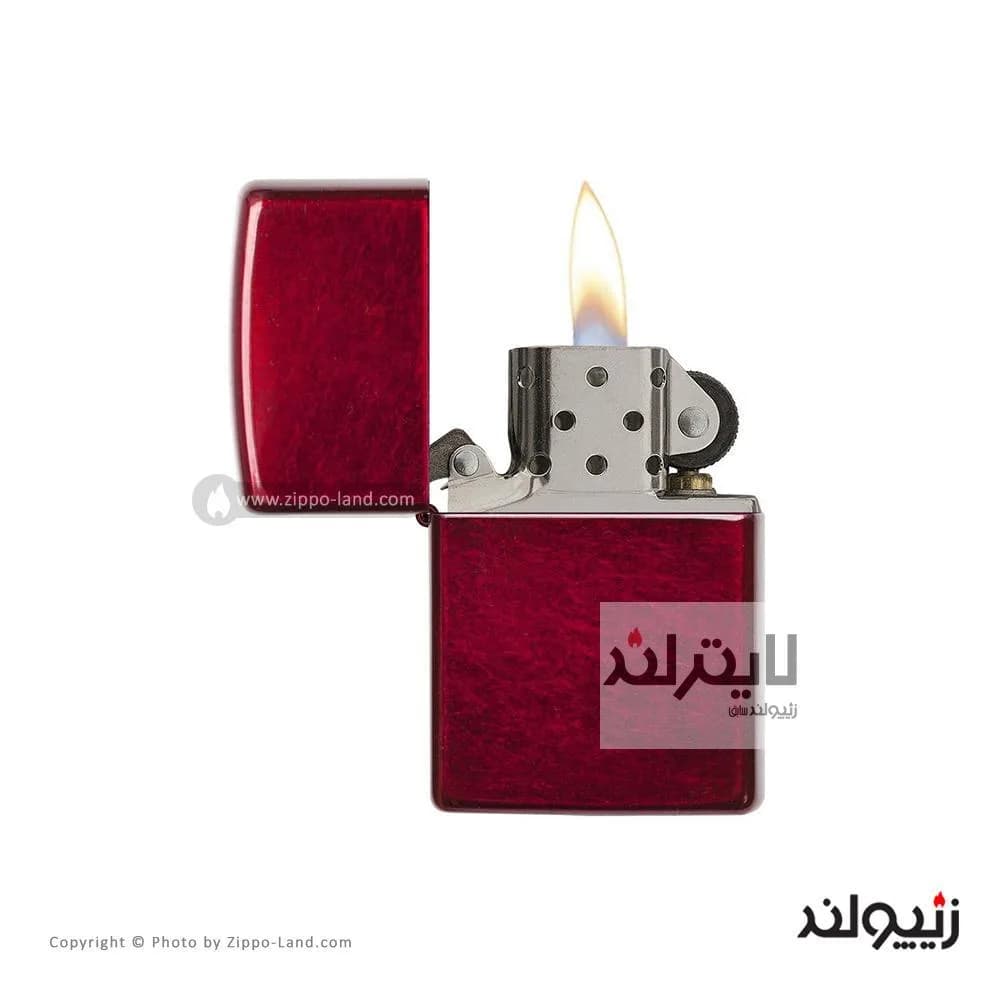 فندک زیپو مدل Classic Candy Apple Red کد 21063 — تصویر ۲