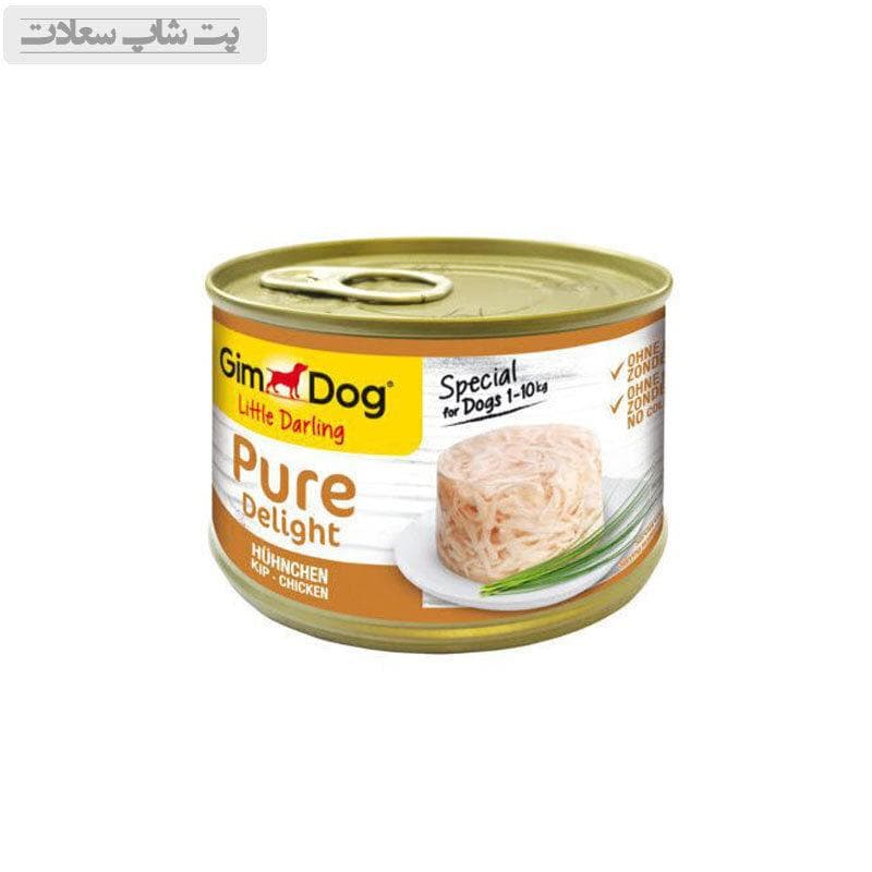 کنسرو سگ جیم داگ با طعم مرغ وزن ۸۵ گرم