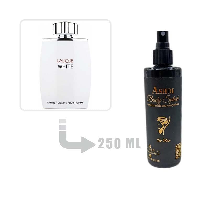 بادی اسپلش لالیک وایت مردانه (لالیک سفید) 250 میل | lalique White for Men 250ml