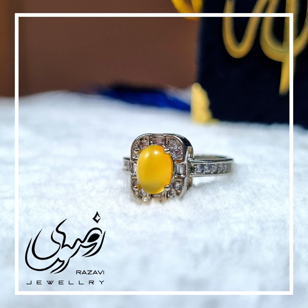 انگشتر زنانه نقره شرف الشمس طرح گل کد 255