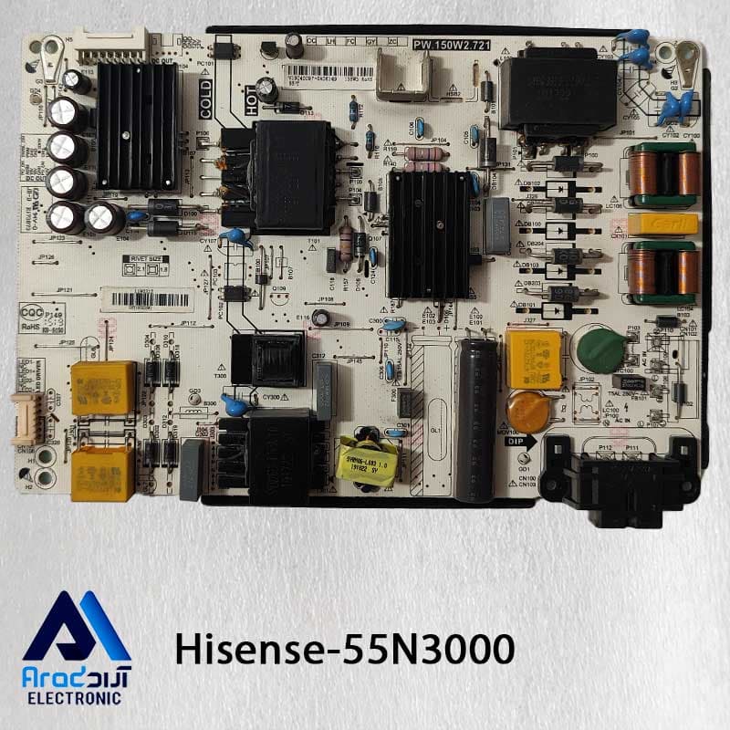برد تغذیه تلویزیون هایسنس 55N3000