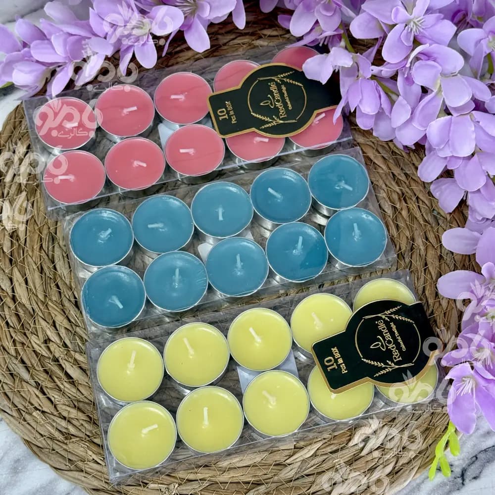 شمع وارمر 10 عددی رنگی ساده