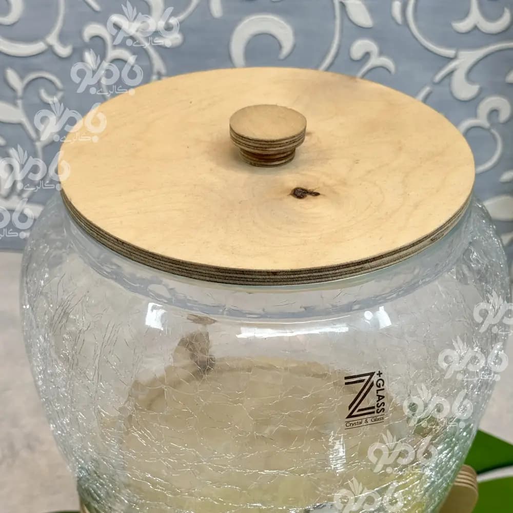کلمن 1طبقه Z چوب قدیم شیشه ای الماس — تصویر ۳