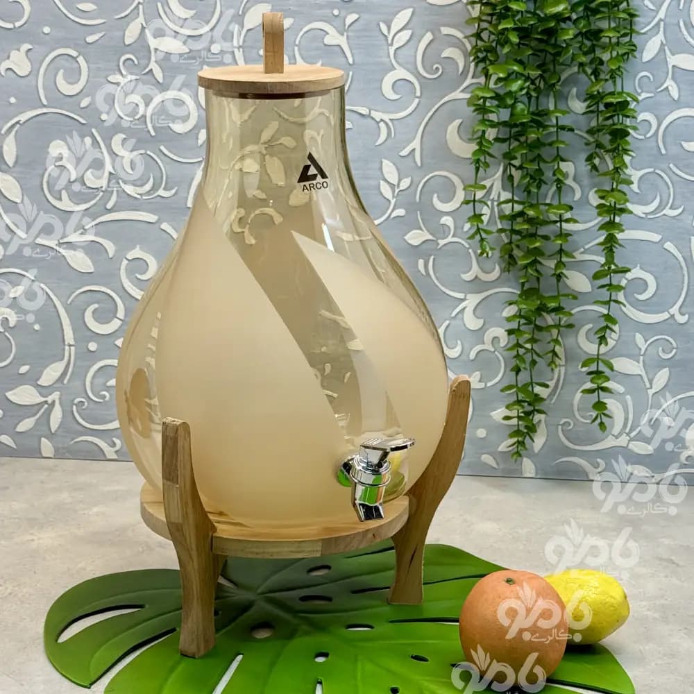 کلمن شیشه ای ایکیا مات شامپاین