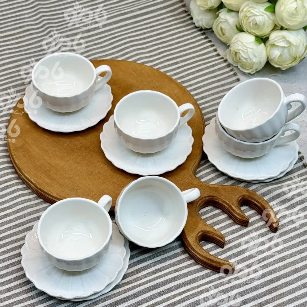 فنجان نعلبکی 10 سانت قهوه خوری کد 217