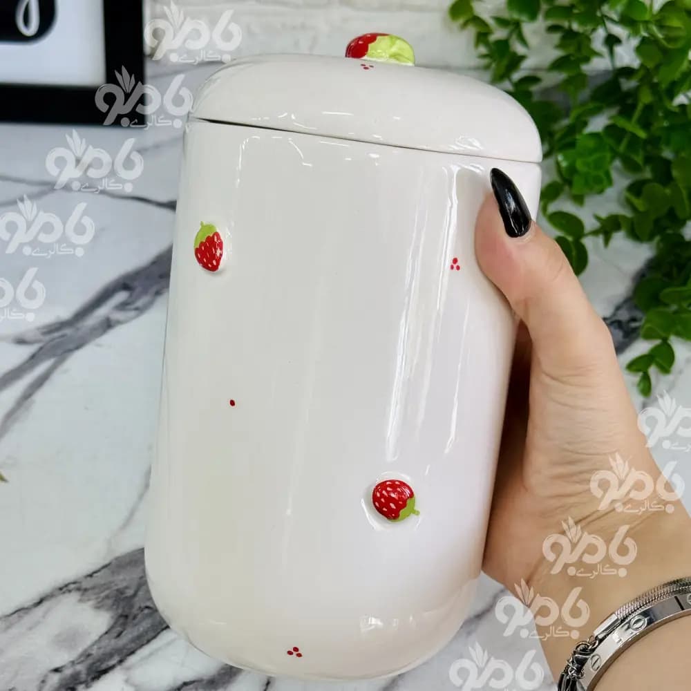 بانکه سرامیکی توت فرنگی برجسته — تصویر ۷