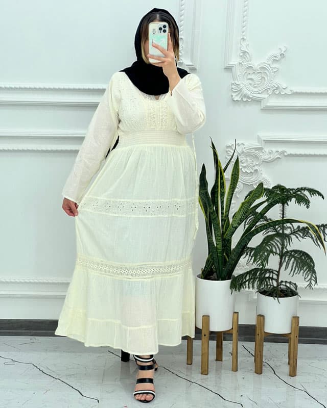 ساحلی سلن بلند تافته نخ هندی 2424 — تصویر ۳