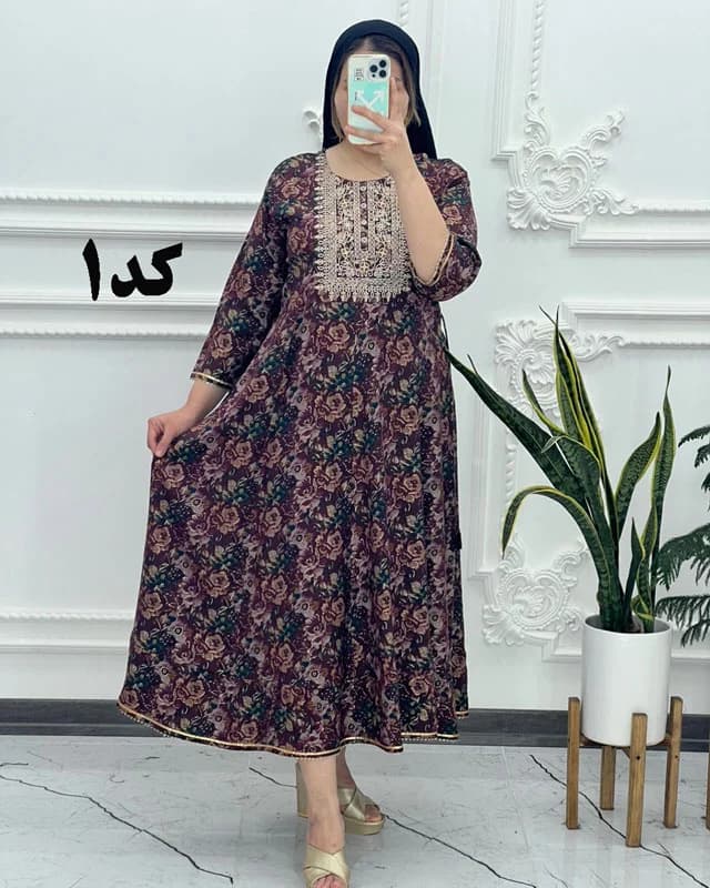 ساحلی هندی گلدوزی راجو 1371 — تصویر ۲