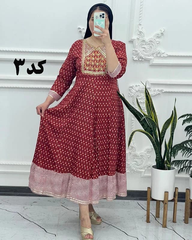 ساحلی هندی گلدوزی راجو 1371 — تصویر ۴