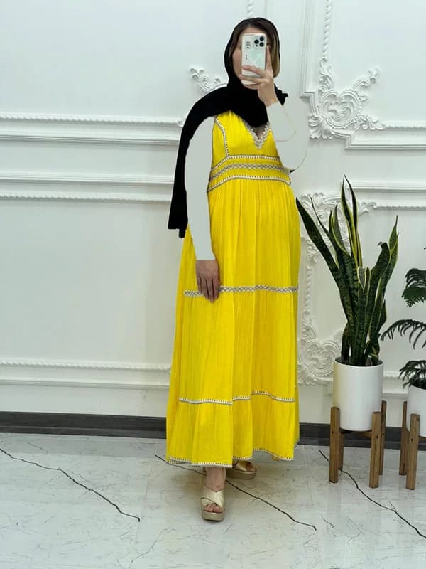 سارافون ساحلی لامبادا مارکدار طلاکوب 1364 — تصویر ۵