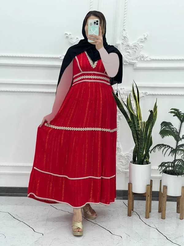 سارافون ساحلی لامبادا مارکدار طلاکوب 1364 — تصویر ۲