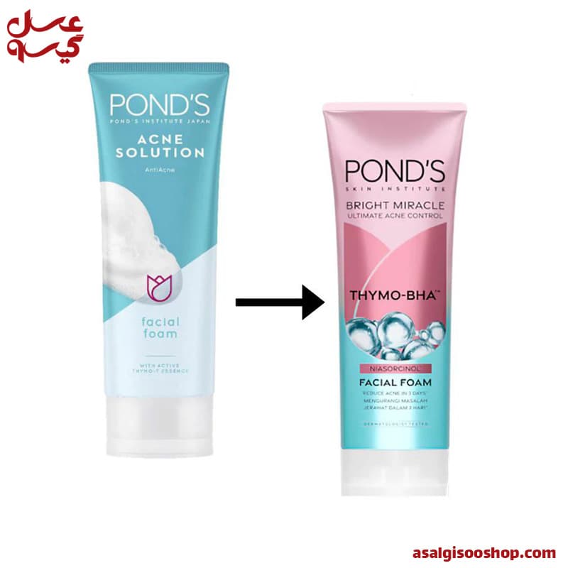 فوم شستشو ضدجوش صورت پوندز | Pond’s Acne Control Facial Foam Cleanser | کد 2215 — تصویر ۳