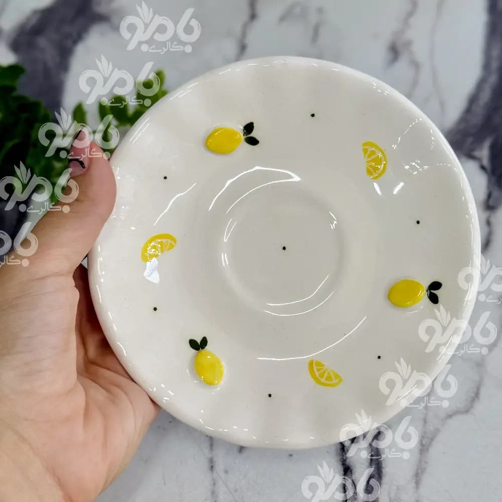 تکست نعلبکی دالبری 14 سانت لیمو برجسته — تصویر ۲