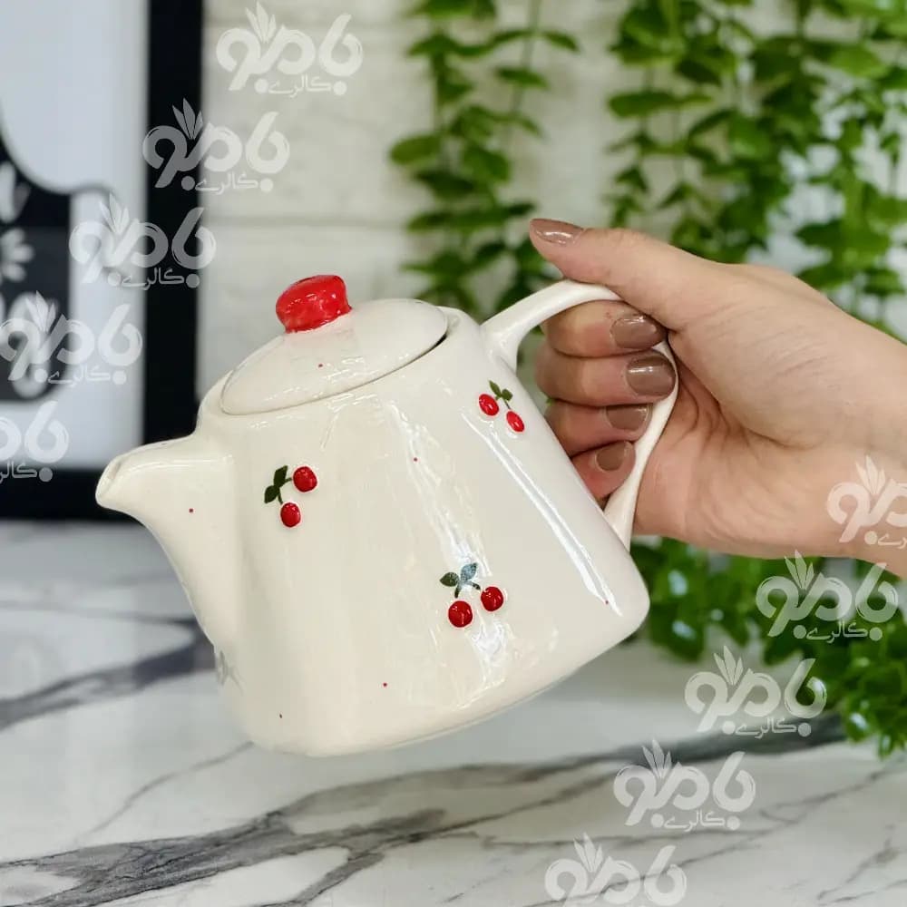 قوری تکست کف مربع آلبالو برجسته — تصویر ۲