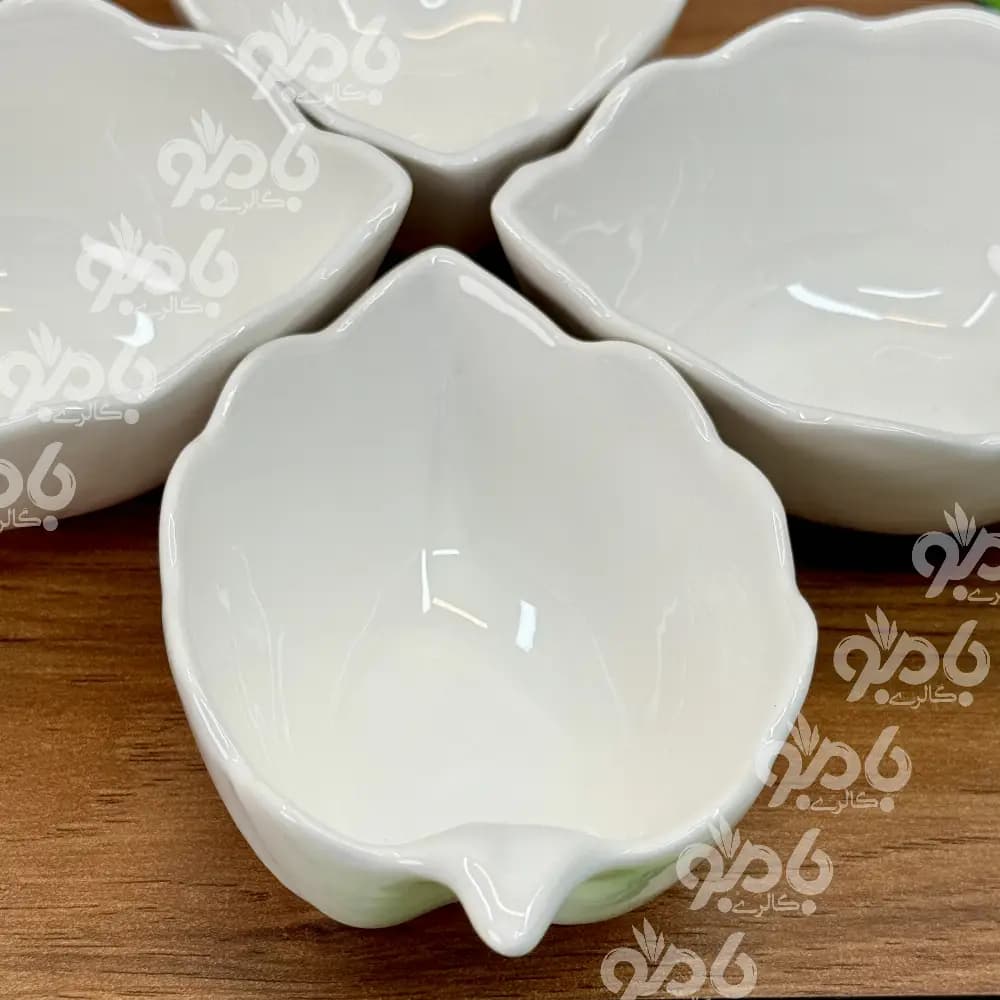 اردو زیره چوب و فلز 4 پیاله برگ — تصویر ۳