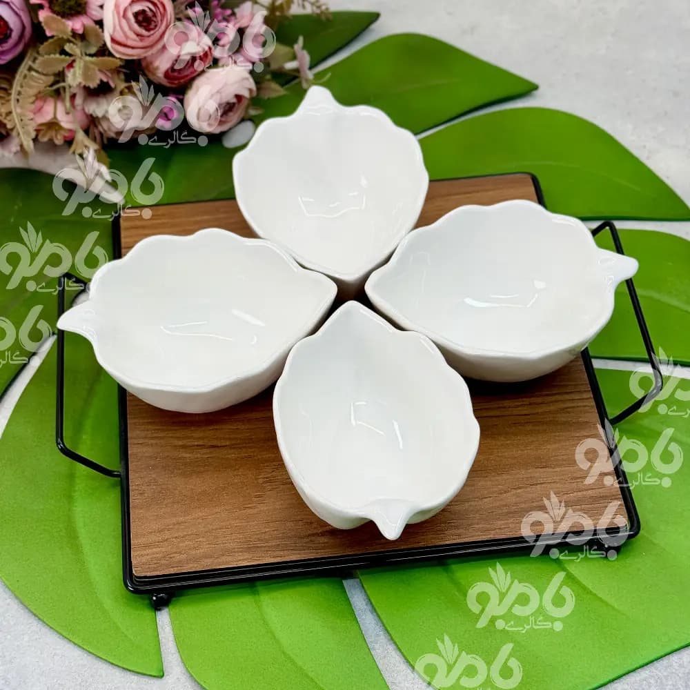 اردو زیره چوب و فلز 4 پیاله برگ