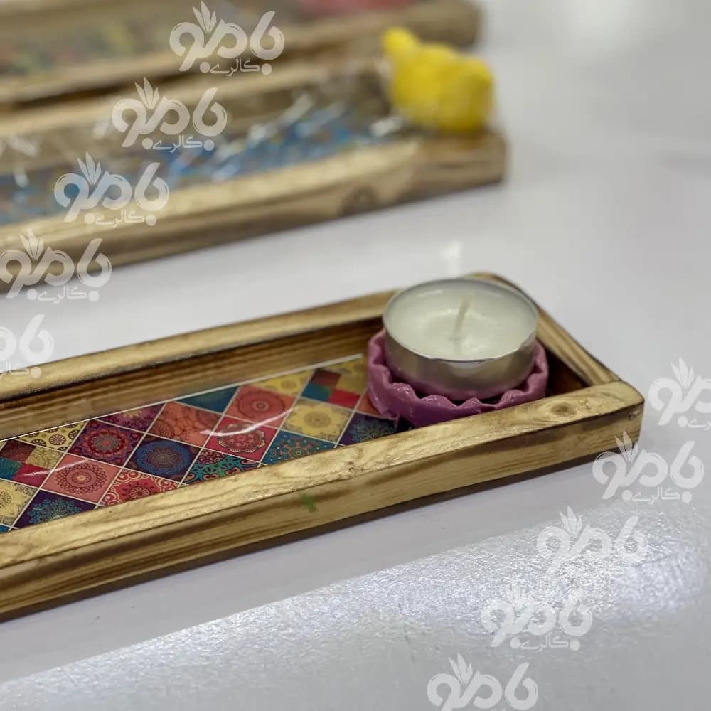 جاعودی چوبی کاشی رنگی 7رنگ — تصویر ۲