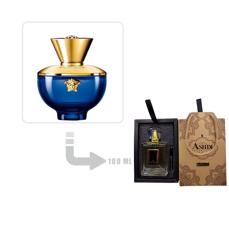 عطر ادکلن ورساچه پور فم دیلان بلو زنانه 100 میل اشدی | Versace Pour Femme Dylan Blue for Woman Ashdi 100ml