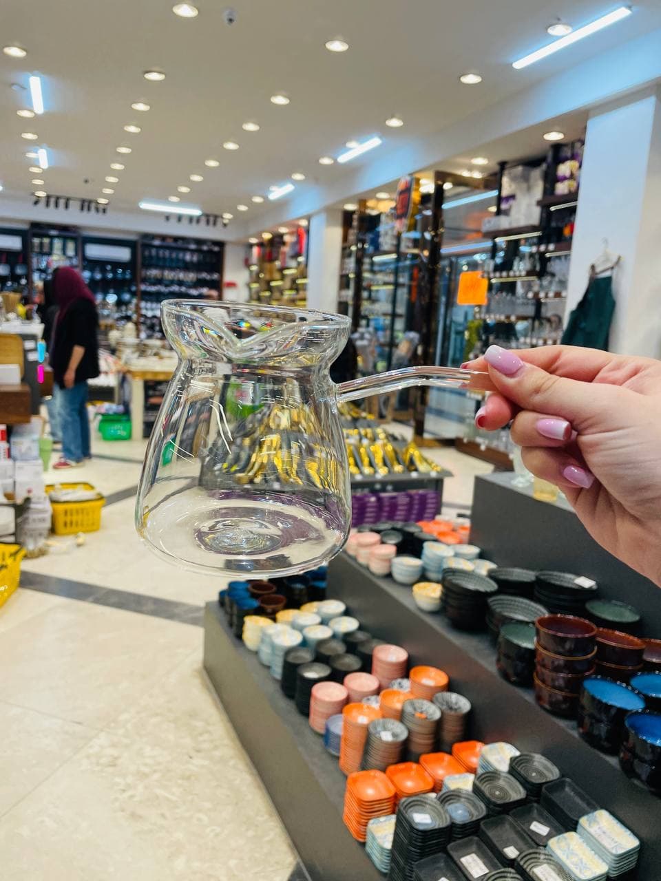 قهوه جوش دسته دار پیرکس آنتی شوک وارداتی BL-380