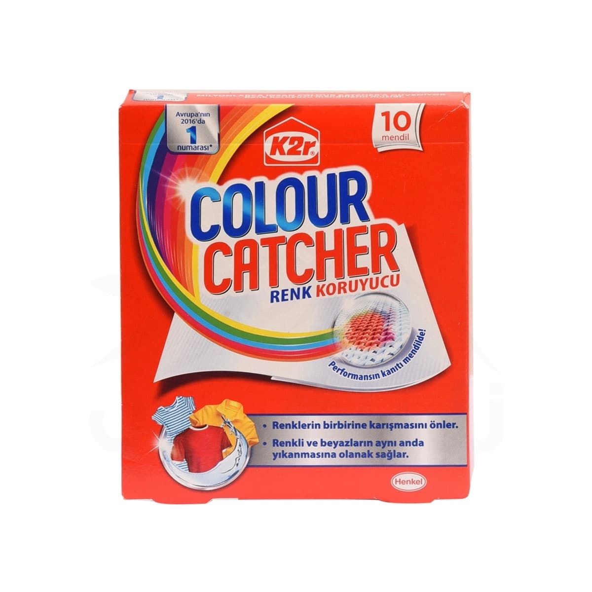 دستمال جذب رنگ ماشین لباسشویی کالر کچر K2r Colour Catcher | دستمال اختلال رنگ — تصویر ۲