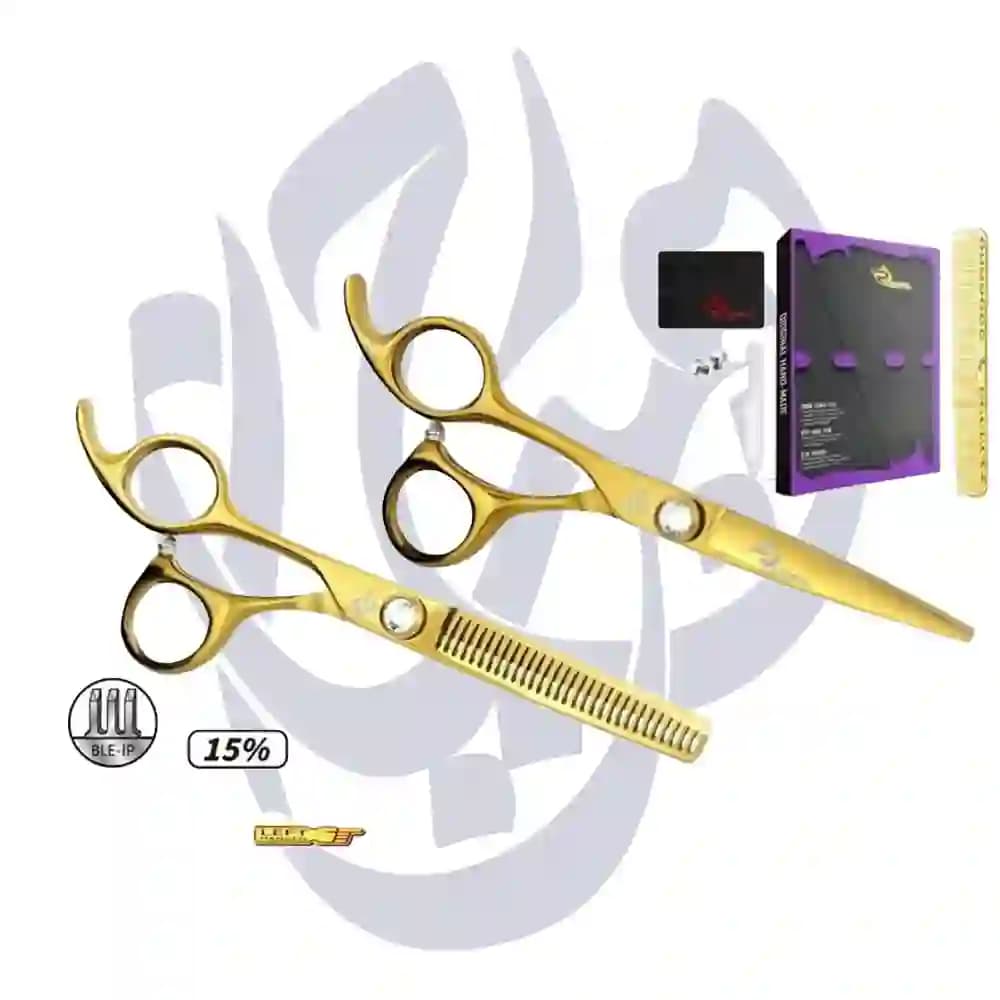 ست قیچی اکونومی رزونال طلایی چپ دست E-4 سایز 6.0 اینچ