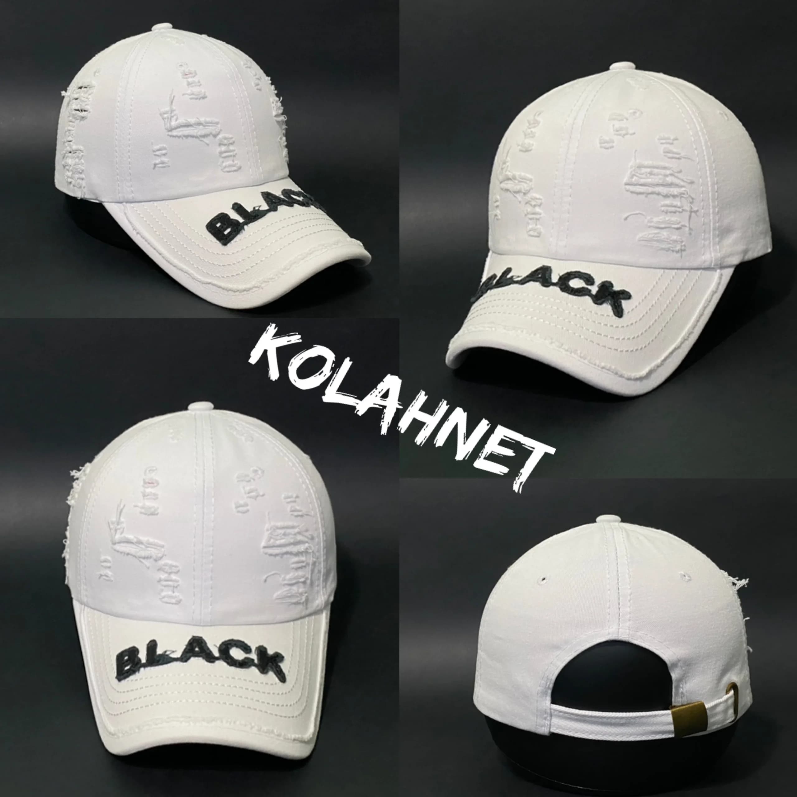 کلاه بیسبالی زاپدار طرح Black کد 4527 — تصویر ۴