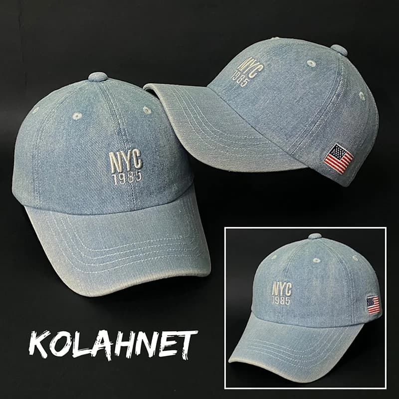 کلاه بیسبالی جین طرح nyc کد 4489