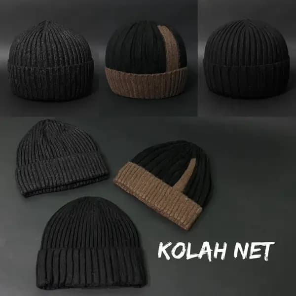 کلاه بافت کبریتی ساده کد 4416