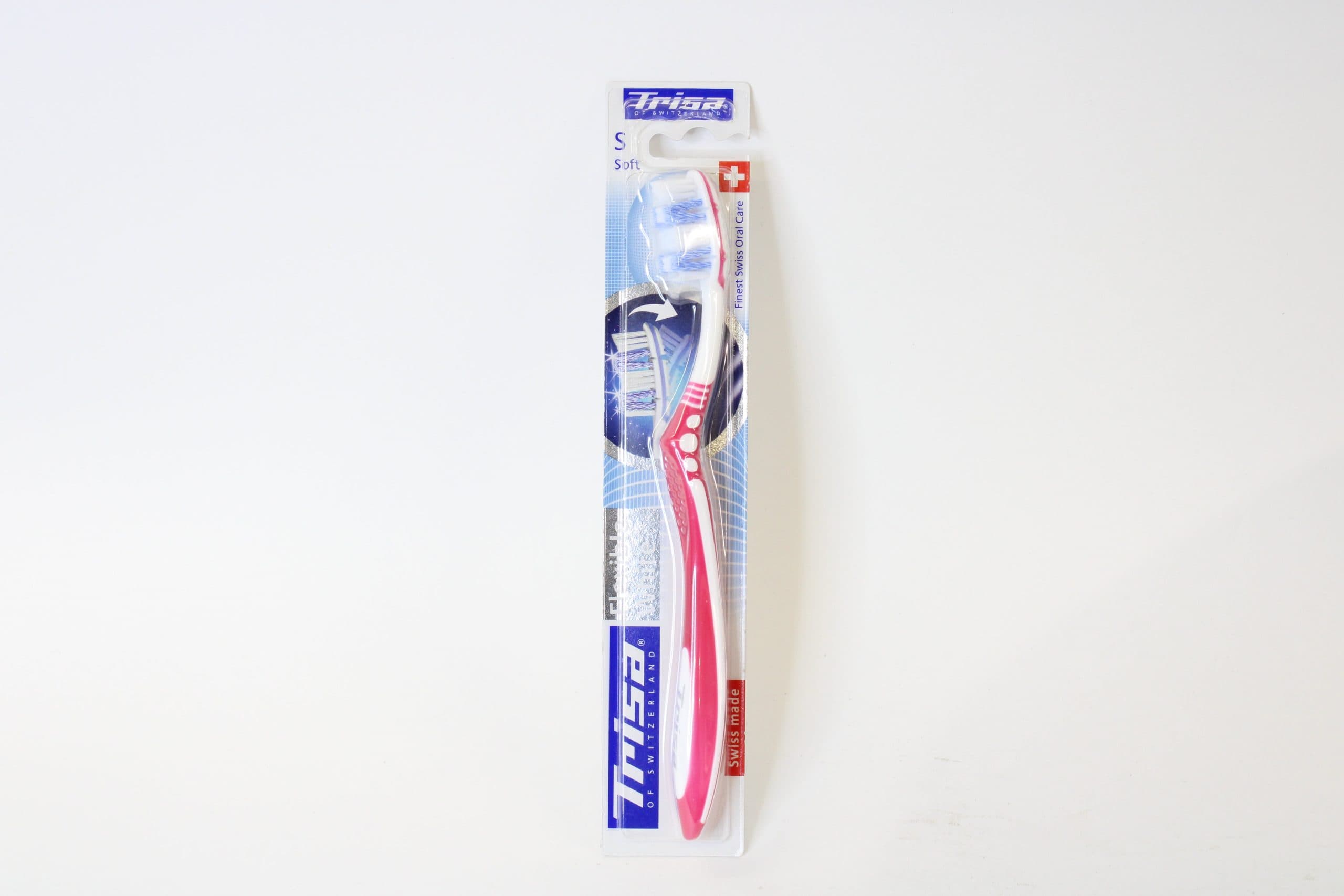 مسواک فلکسیبل وایت 1 عددی تریزا مدل متوسط TRISA Flexible White Medium