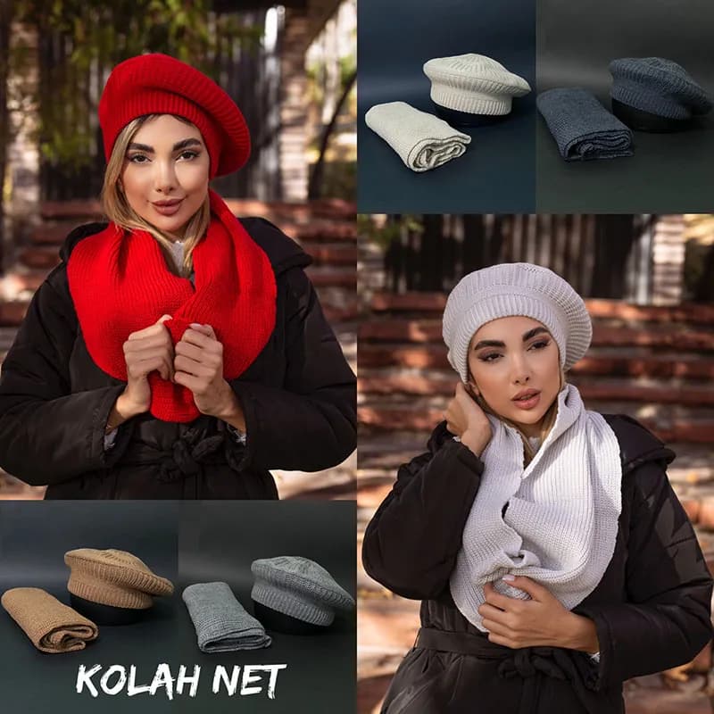 شال و‌کلاه بافت كد 4357