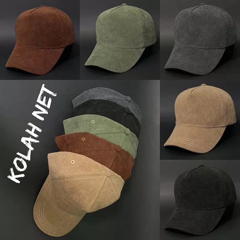 کلاه مخمل کبریتی ساده کد 4310