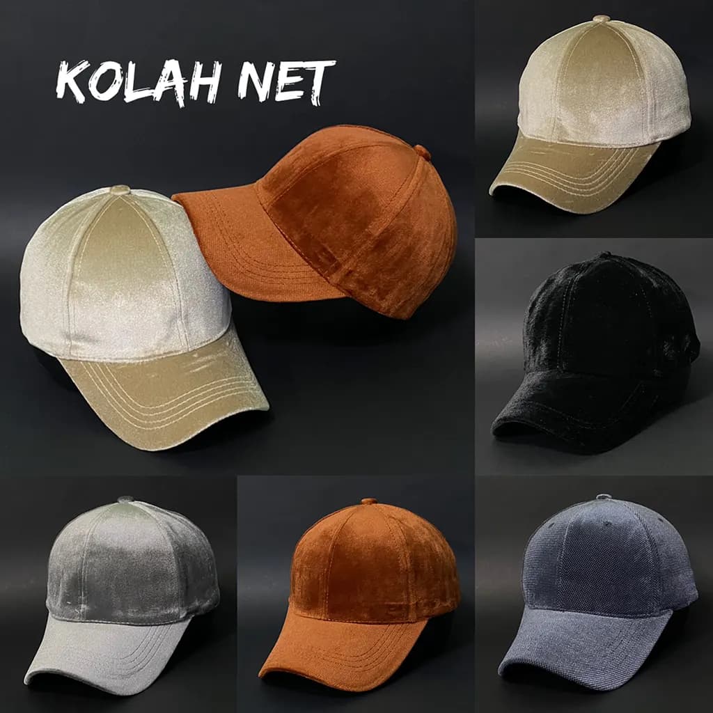کلاه بیسبالی مخمل ساده کد 4302