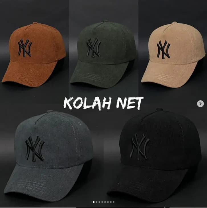 کلاه مخمل کبریتی طرح NY کد 4283