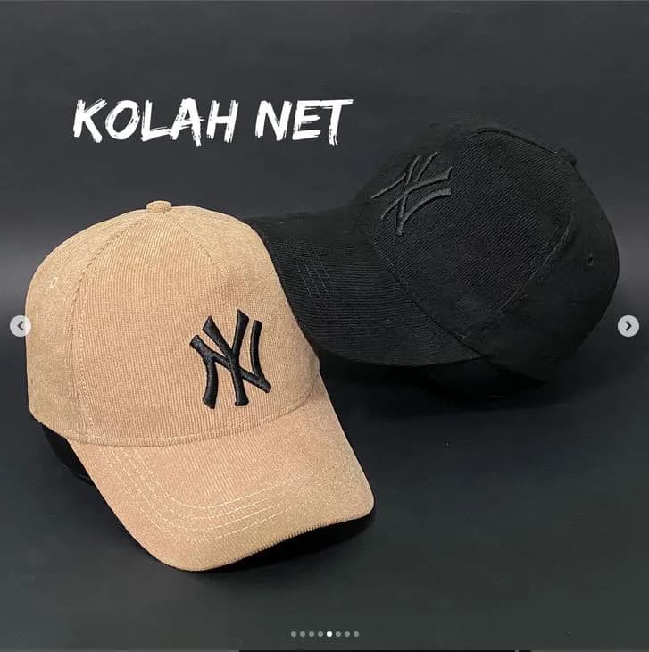 کلاه مخمل کبریتی طرح NY کد 4283 — تصویر ۵