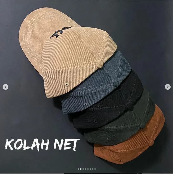 کلاه مخمل کبریتی طرح NY کد 4283 — تصویر ۲