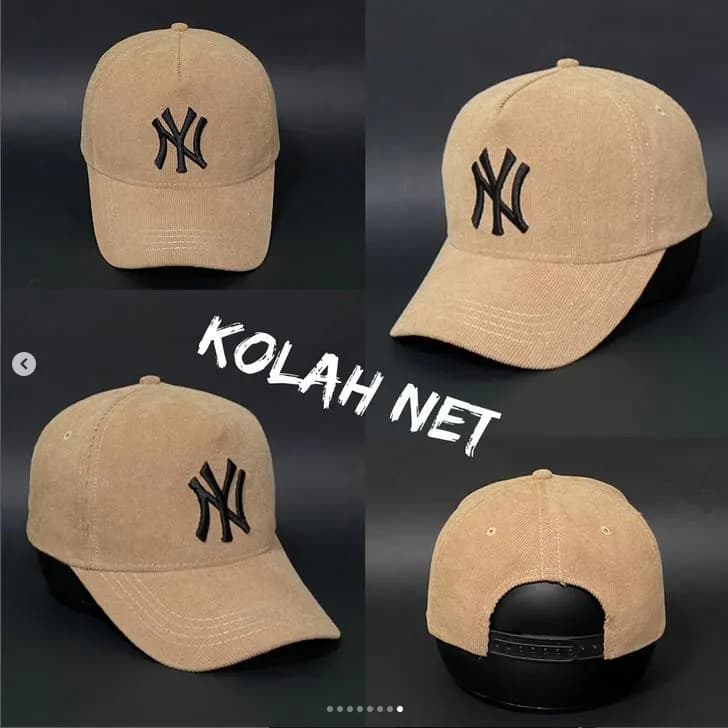 کلاه مخمل کبریتی طرح NY کد 4283 — تصویر ۸